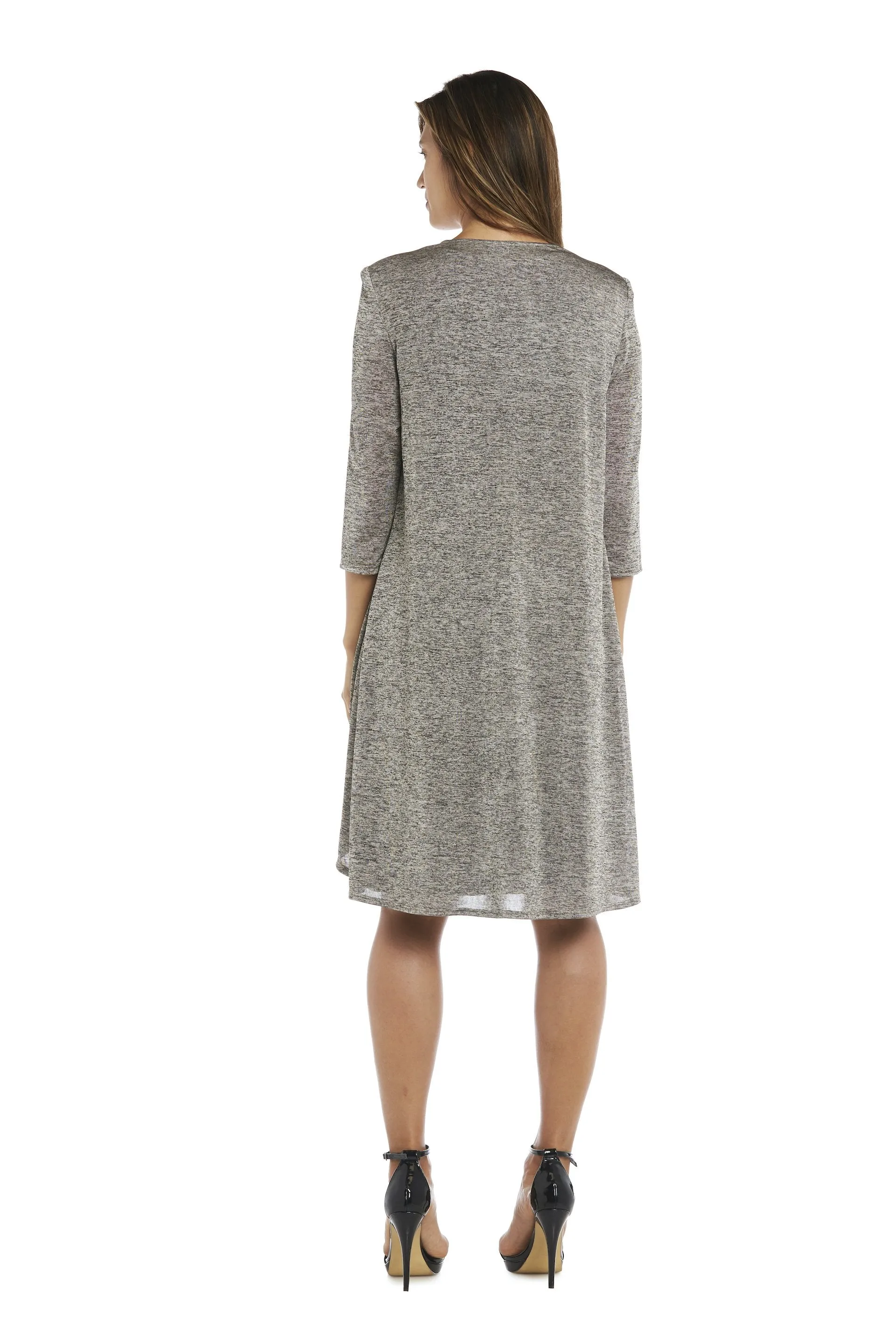 2 Pcs Flyaway Pleat Jacket Dress