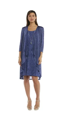 2 Pcs Flyaway Pleat Jacket Dress