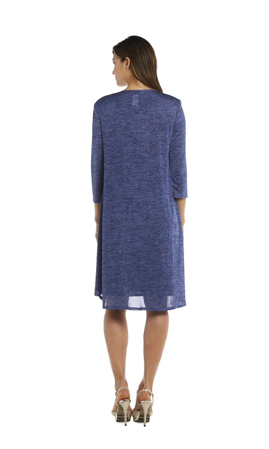 2 Pcs Flyaway Pleat Jacket Dress