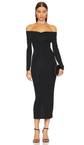 ALLSAINTS Delta Shimmer Dress in Black
