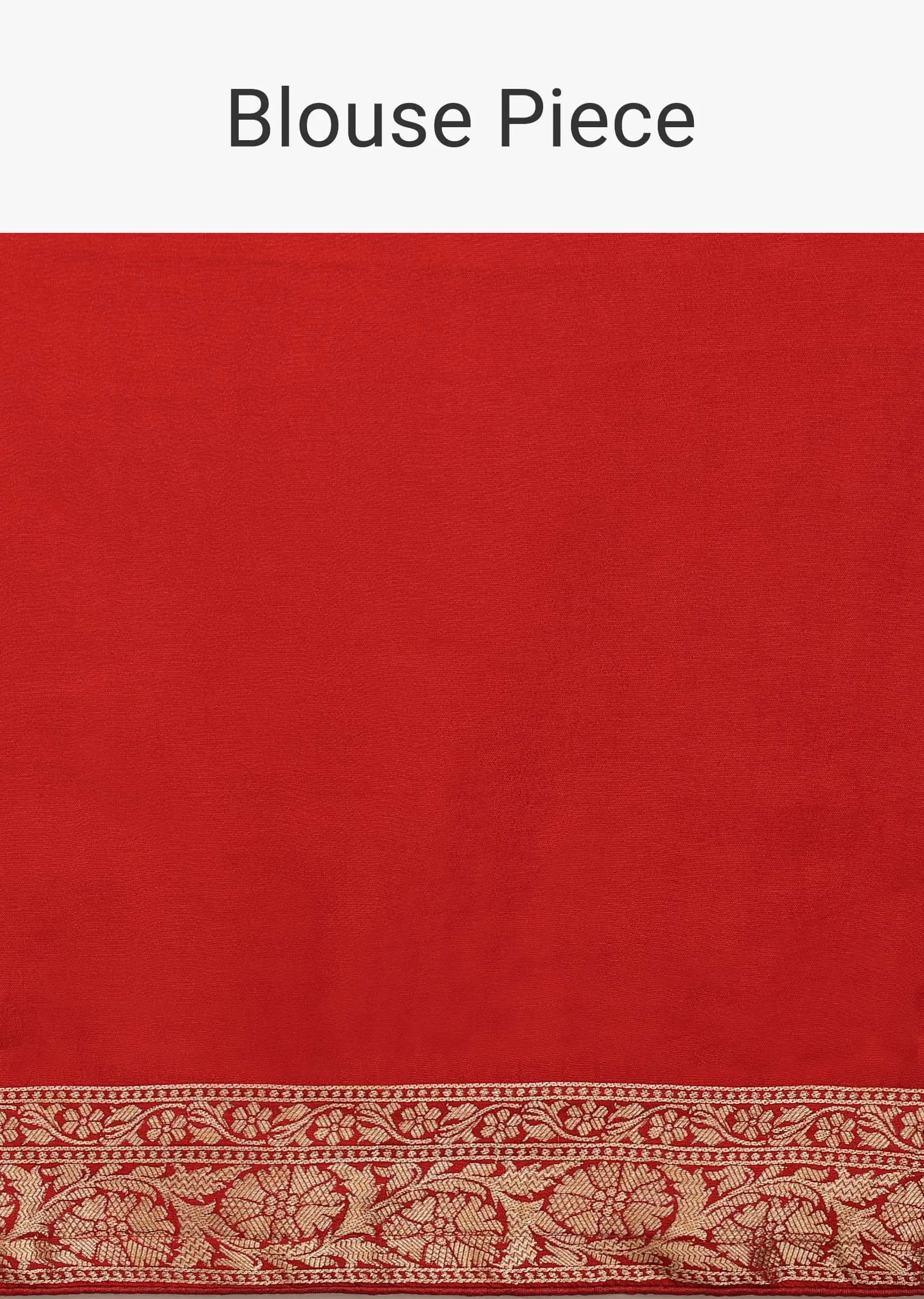 Apple Red Saree In Dola Silk With Woven Buttis And Floral Weave On The Pallu