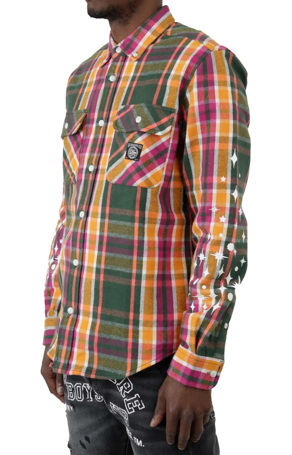 BB Horizon Long Sleeve Woven - PIneneedle
