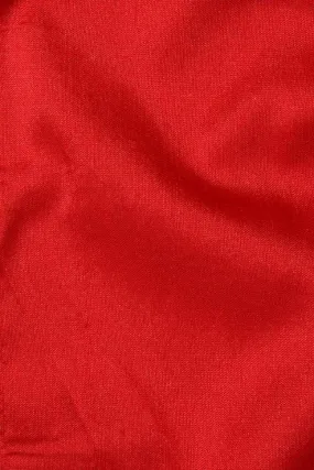 Bright Red Silk Shantung 54" Fabric