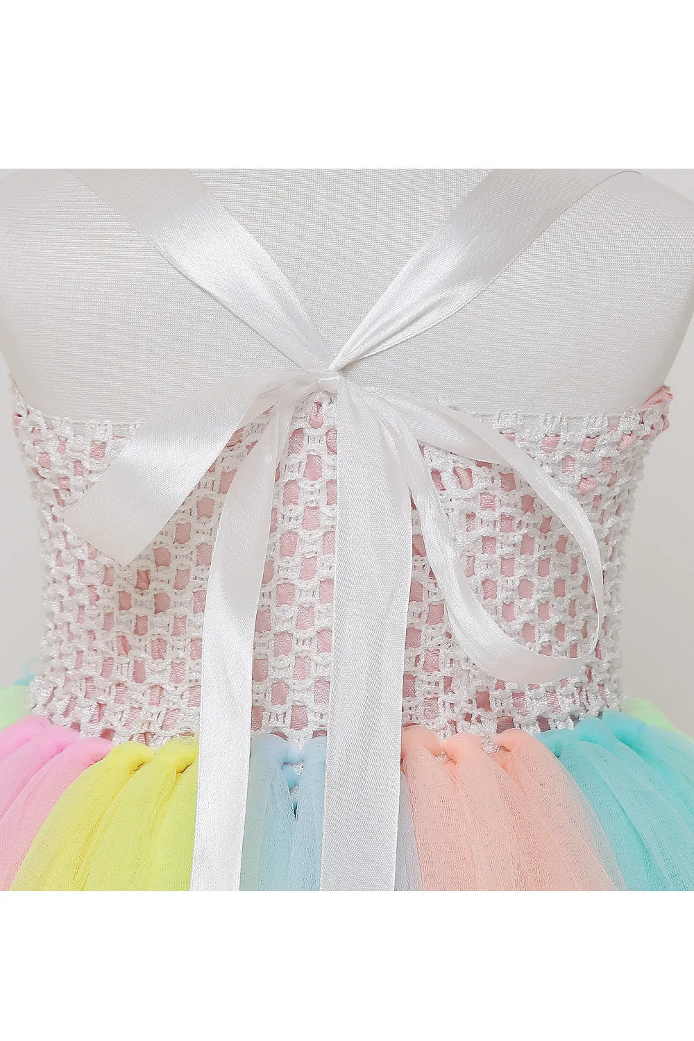Candy motif multicolor tutu gown