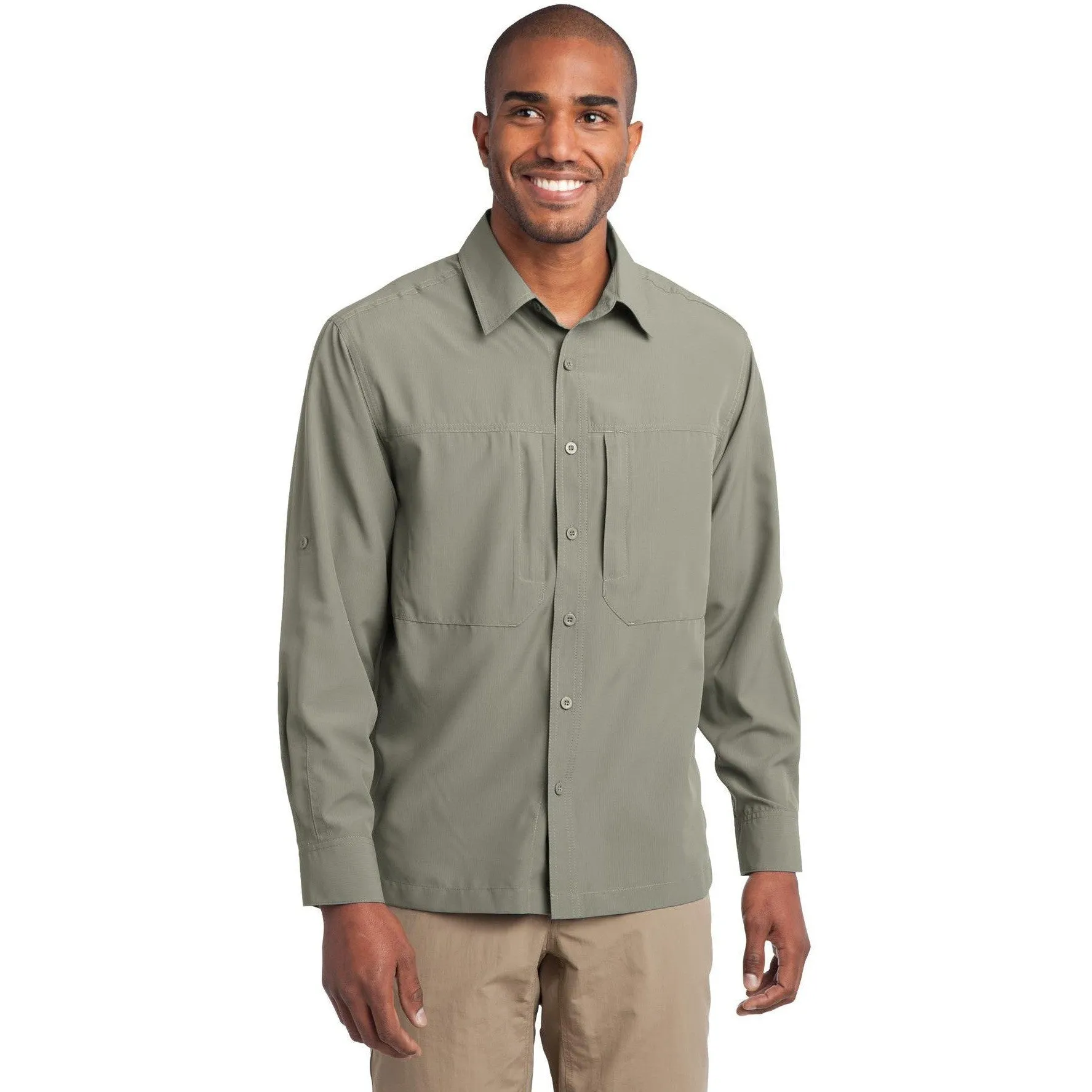 CLOSEOUT - Eddie Bauer Long Sleeve Performance Travel Shirt