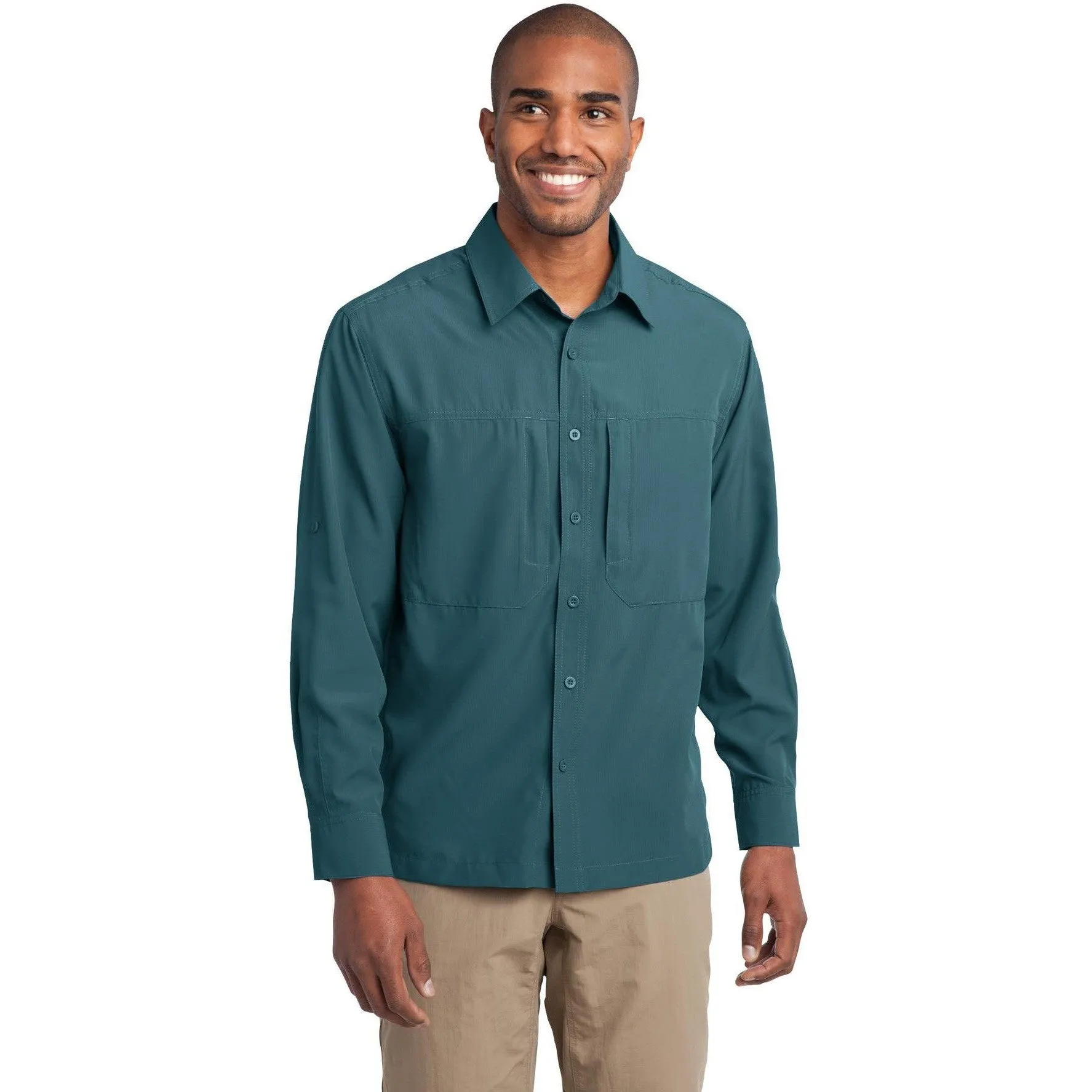 CLOSEOUT - Eddie Bauer Long Sleeve Performance Travel Shirt