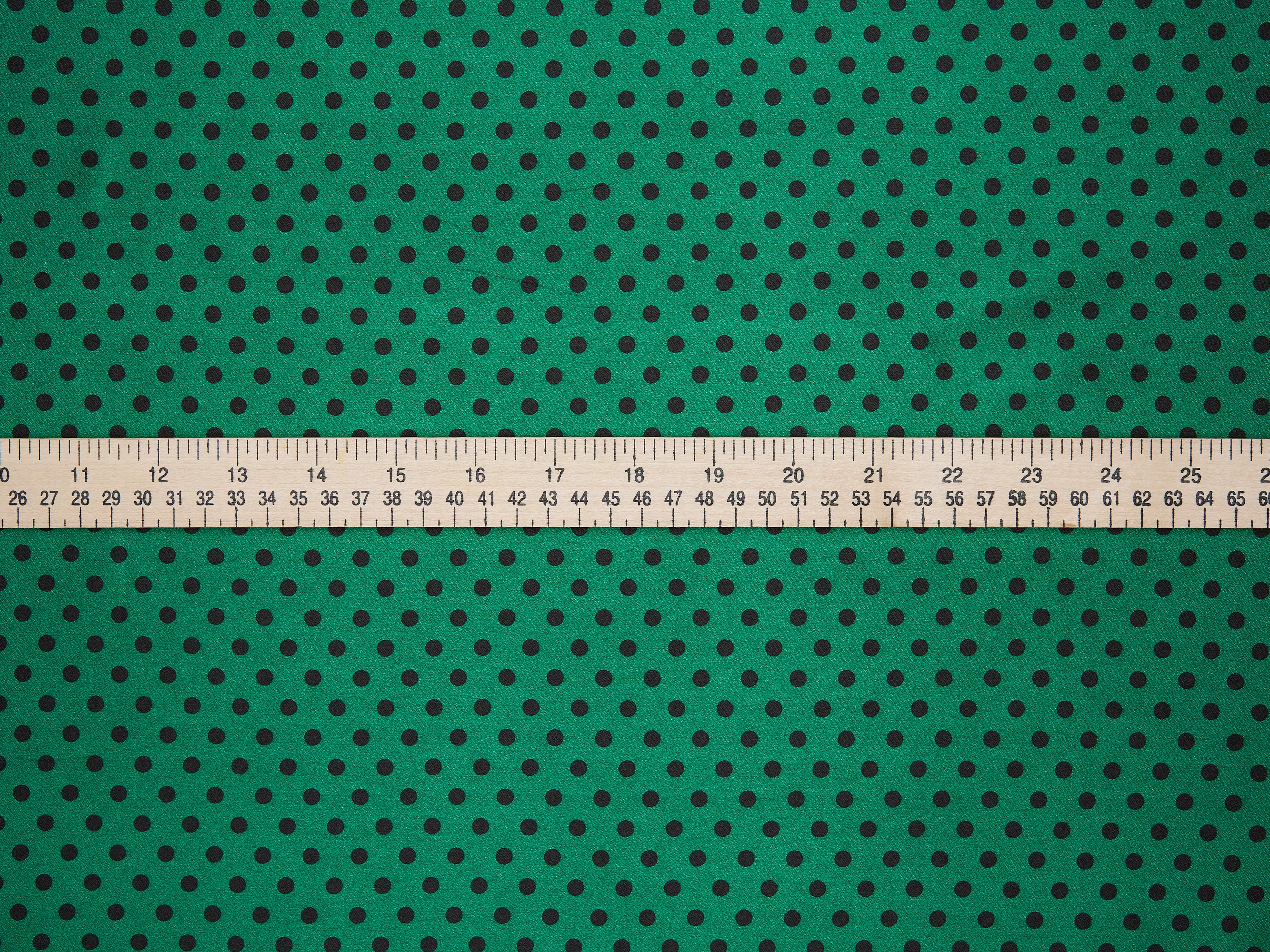 Faux silk charmeuse satin fabric by the yard - Small polka dots