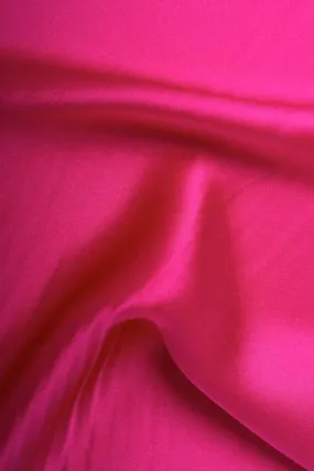 Fuchsia Charmeuse Silk Fabric