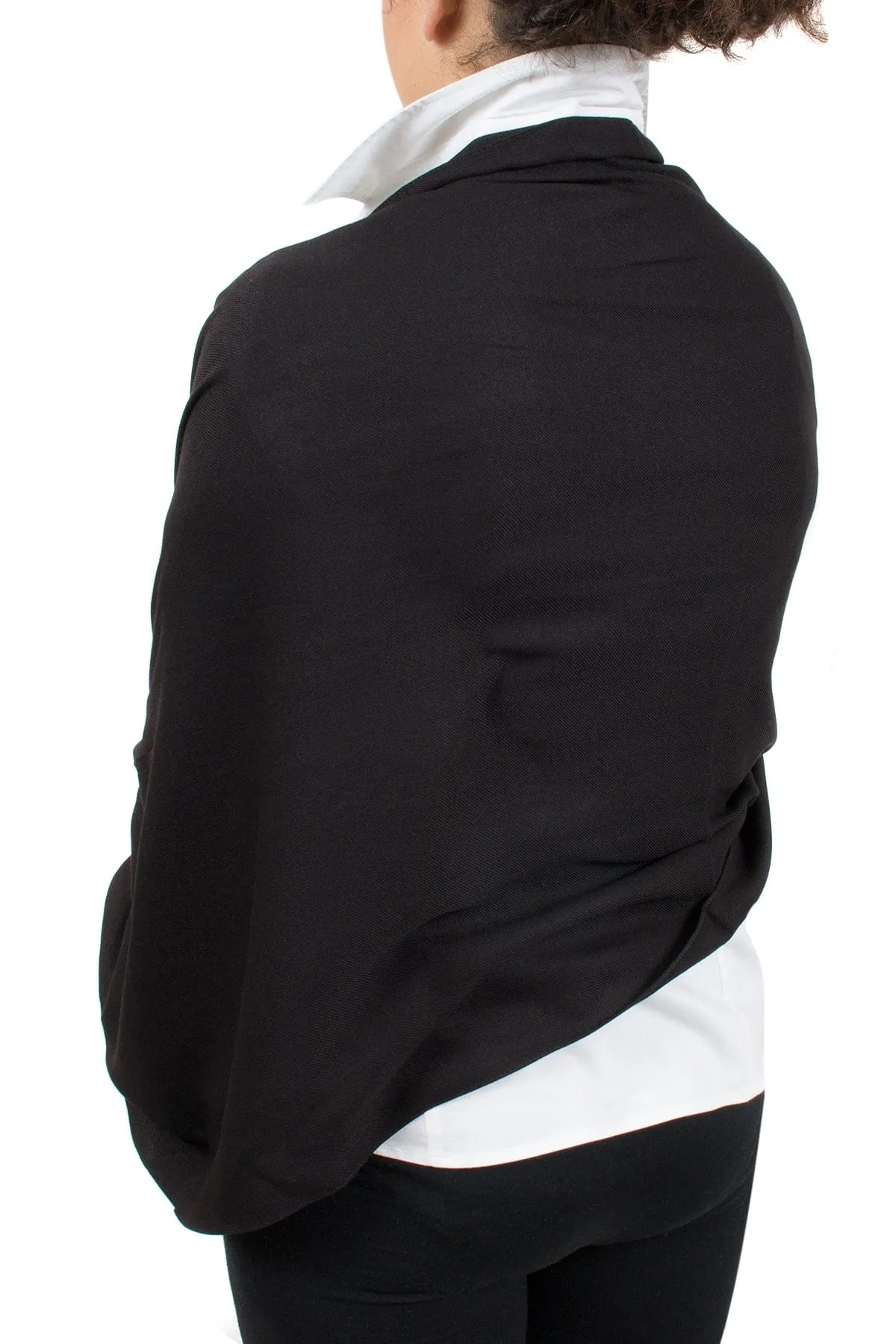 Gianfranco Ferre Black Pashmina Scarf