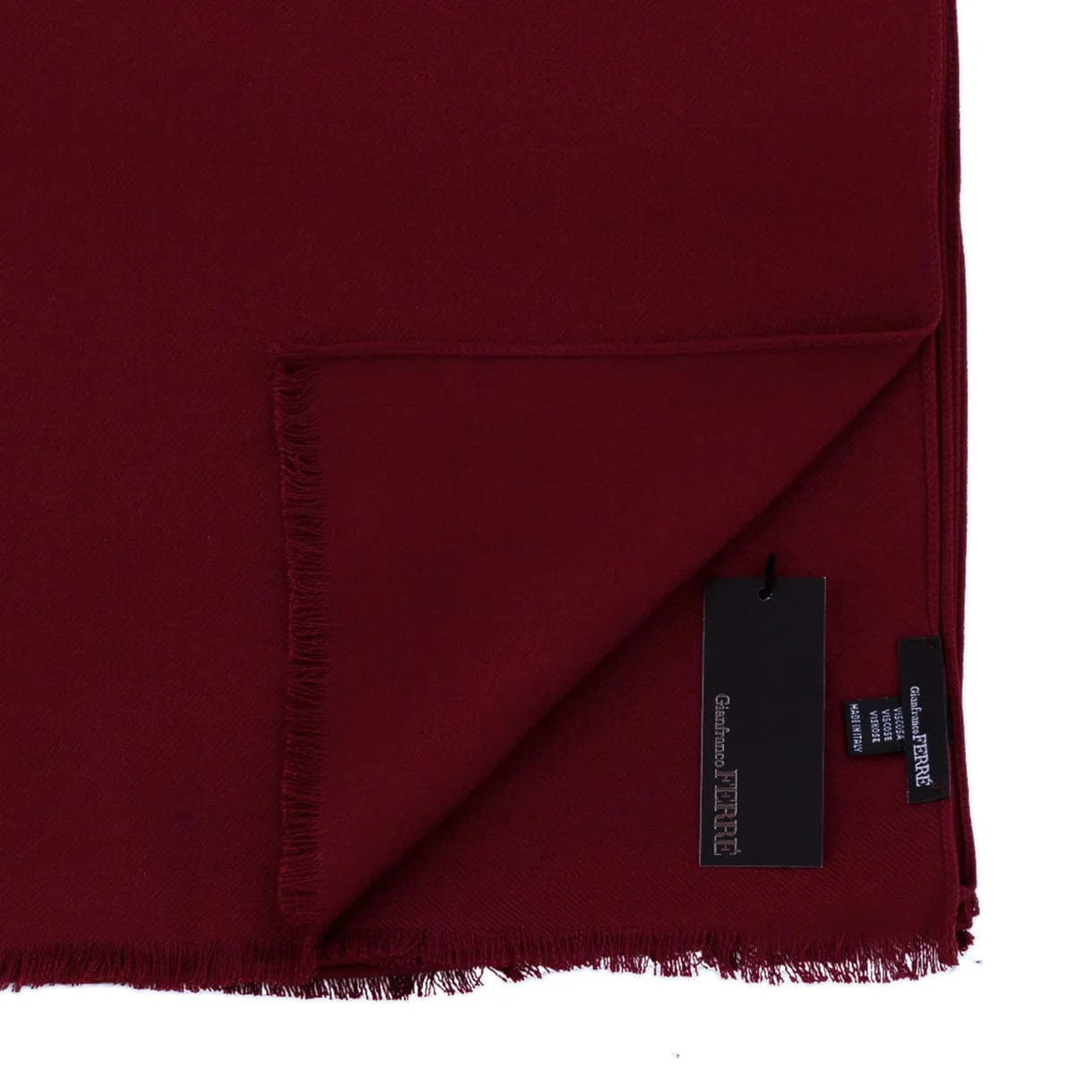 Gianfranco Ferre Burgundy Pashmina Scarf