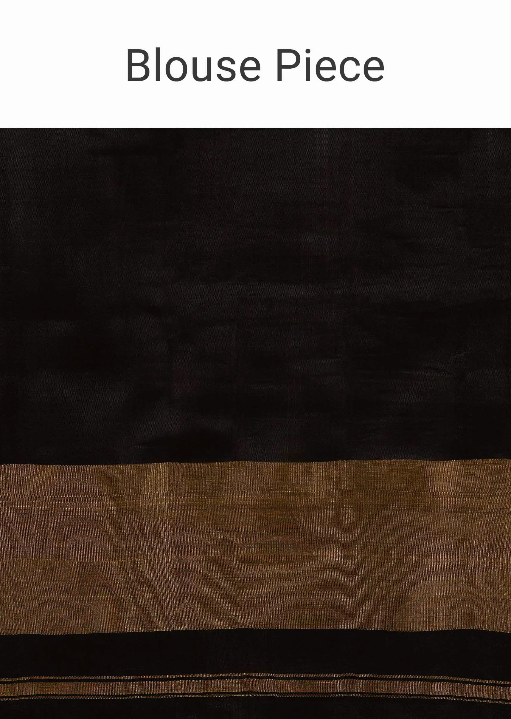 Moss Green And Black Saree In Silk With Ikat Weave Patola Geometric Work