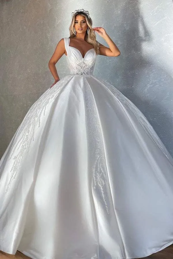 Noble White Wedding Dress