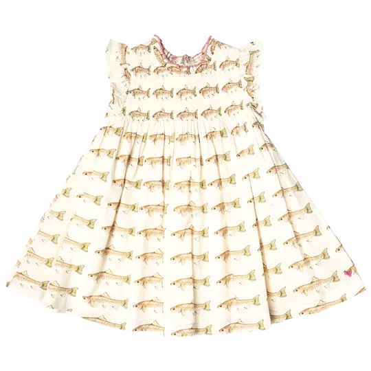 Pink Chicken Girls Stevie Dress - Rainbow Trout
