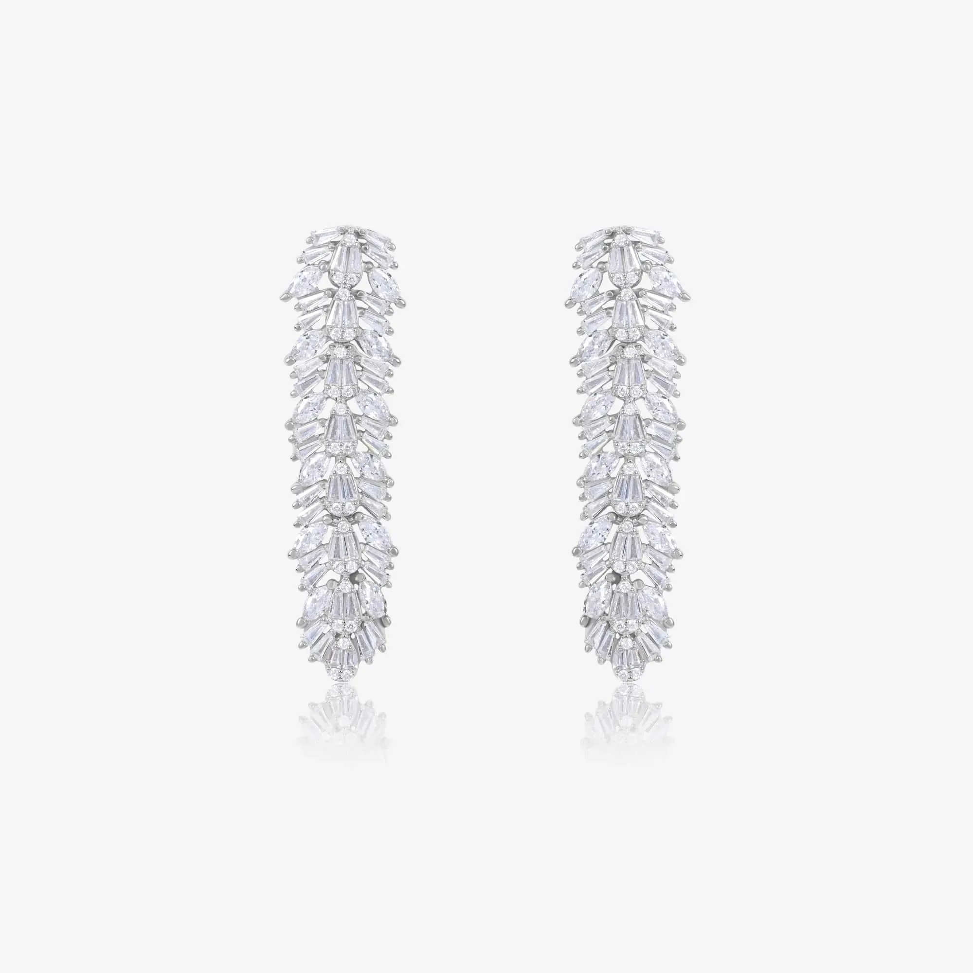 Radiant V-Shape Zircon Necklace Set