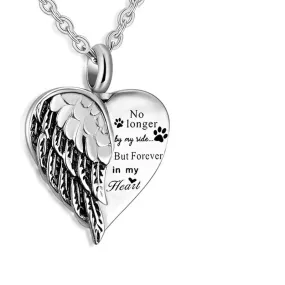 Remembrance Necklace -No Longer By My Side- Pet Keepsake Necklace