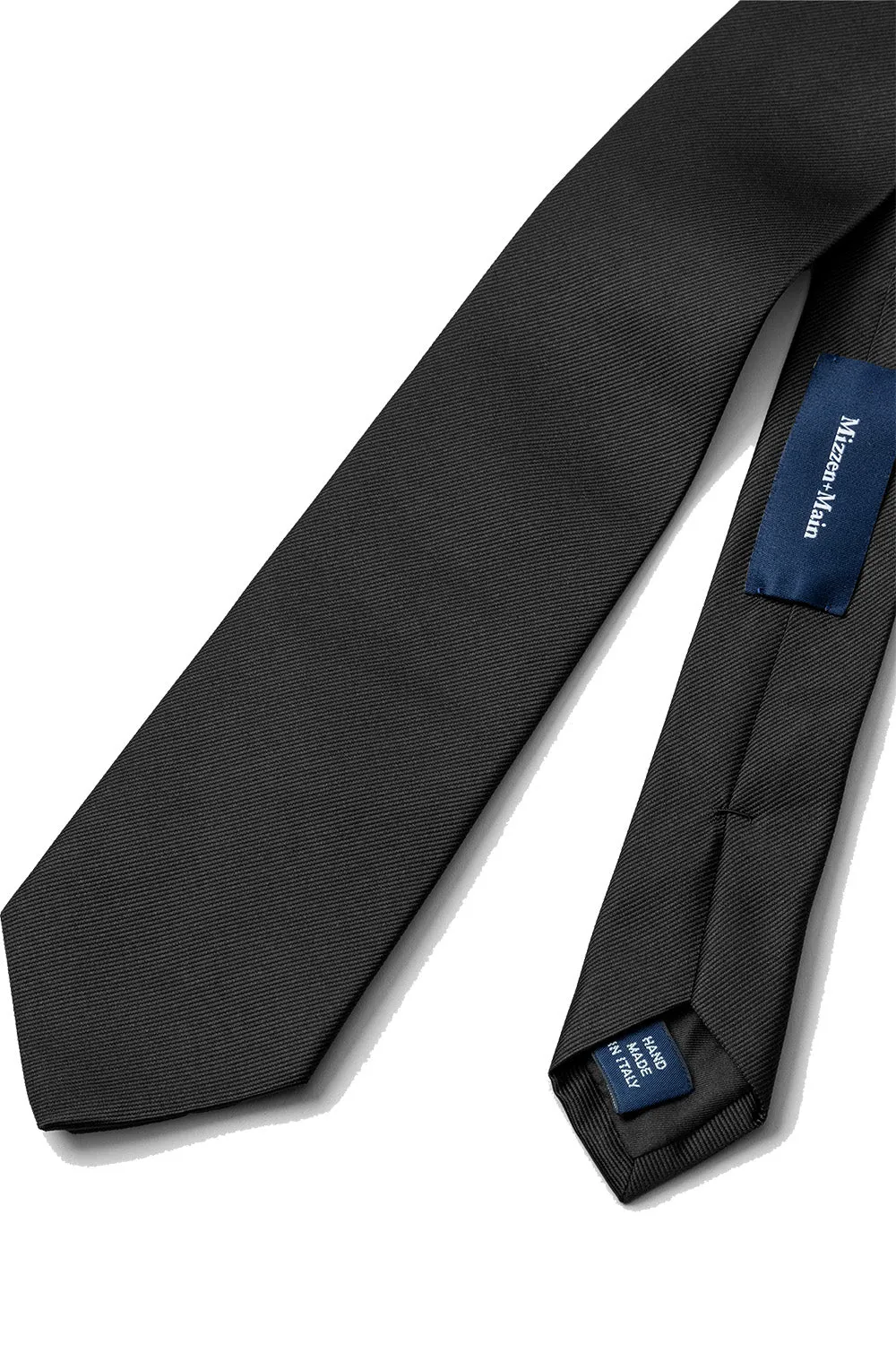 SILK TIE Black Solid