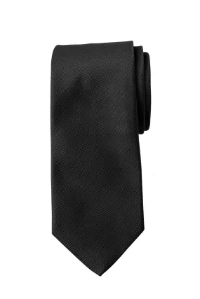 SILK TIE Black Solid