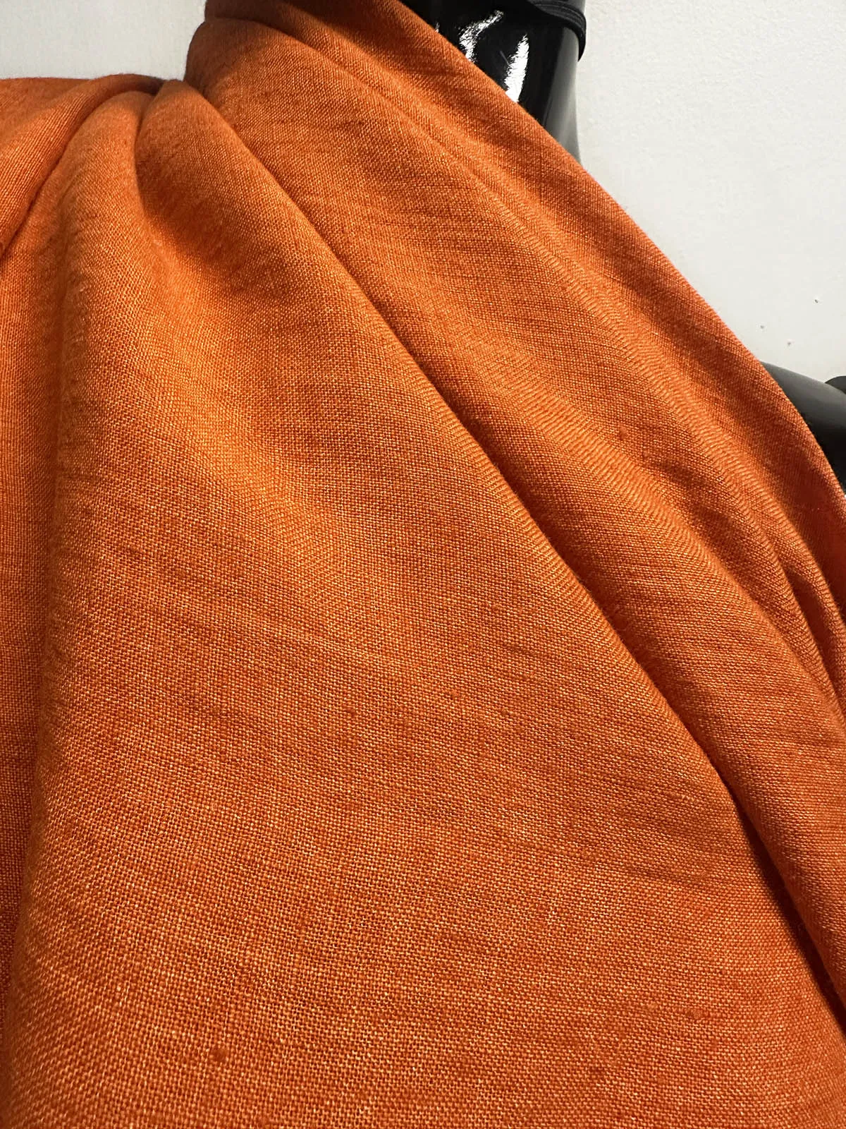 Sunkissed Italian Linen Shirting in Heirloom Tomato