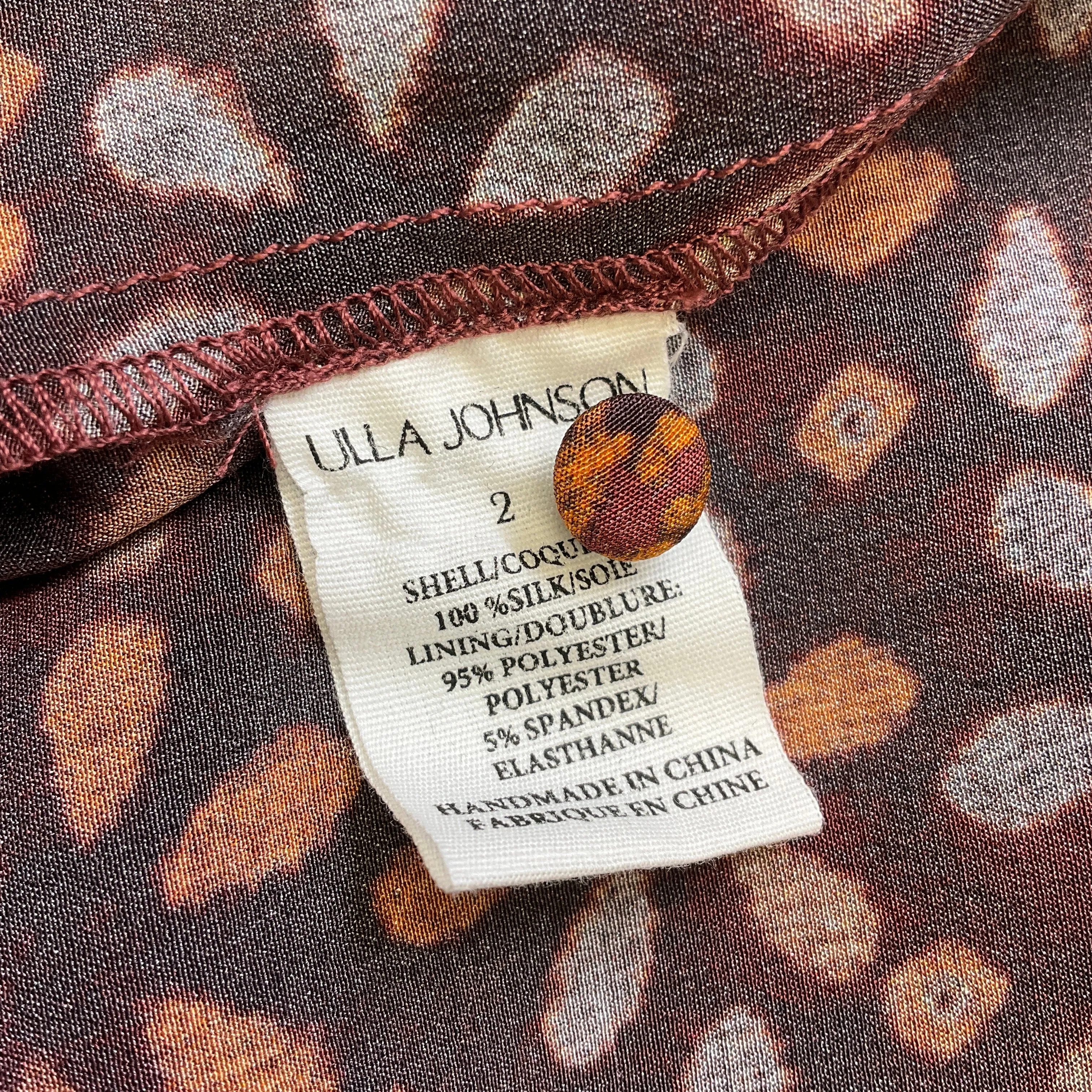 Ulla Johnson Agate Print Silk Citra Top