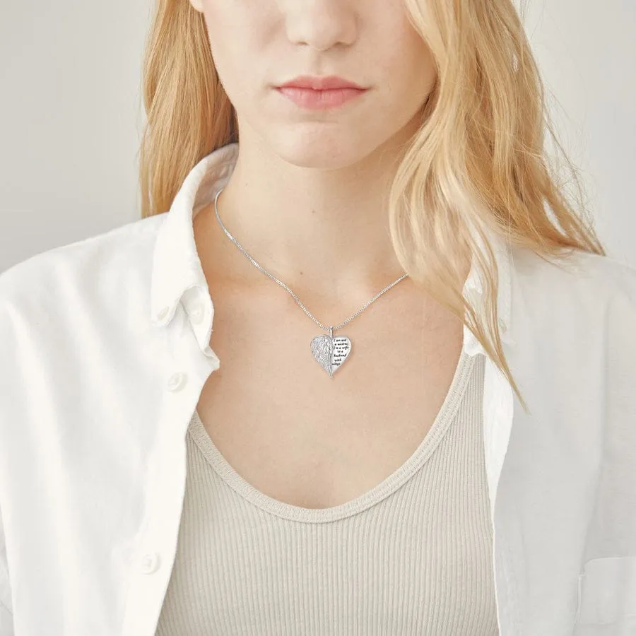 Wife To Husband With Wings Necklace