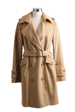 Wool/Cashmere Double Breasted Dress Coat